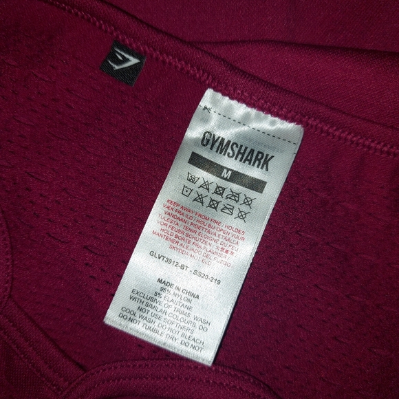 Gymshark Energy Seamless Vest Burgundy - Picture 7 of 9